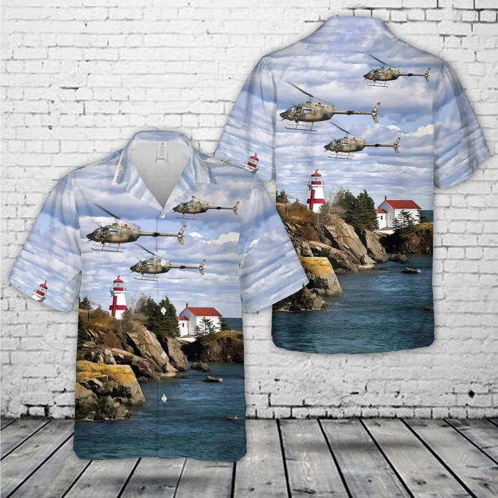 Australian Army Bell (CAC) CA-32 Kiowa (206B-1) Hawaiian Shirt – Fanshubus.com