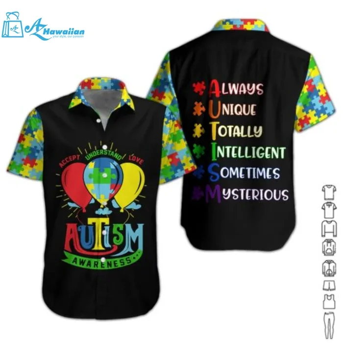Autism Awareness Hawaiian Shirt | For Men & Women | Adult |- For men and women – Fanshubus – Fanshubus.com
