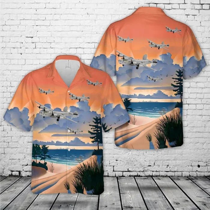B-24 Liberator “Night Mission” Hawaiian Shirt – Fanshubus.com