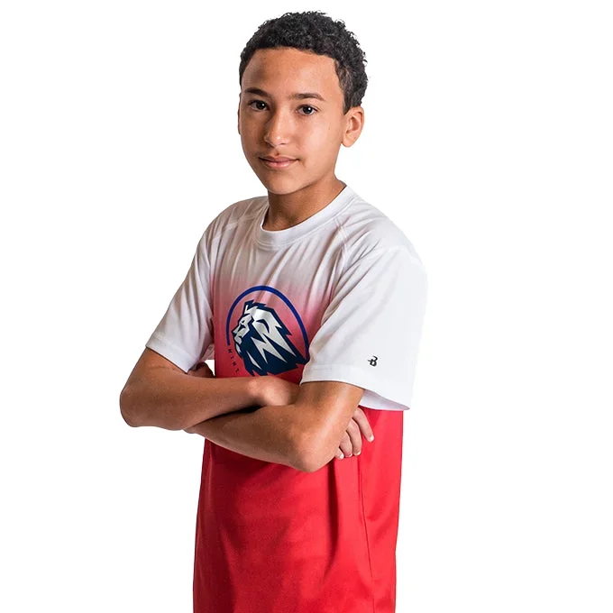 Badger 2203 Youth Ombre Tee