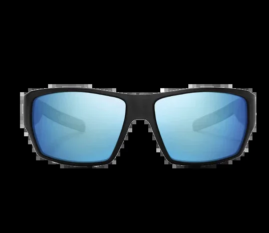 Bajio Sunglasses Vega Black Matte Frame Blue Glass Lenses