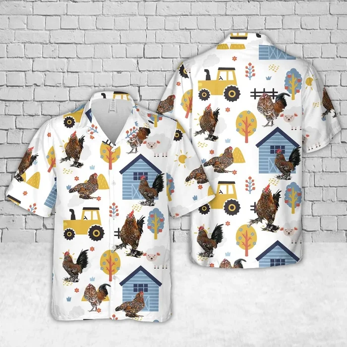 Barbu DUccle Rooster Hawaiian Shirt – Fanshubus.com