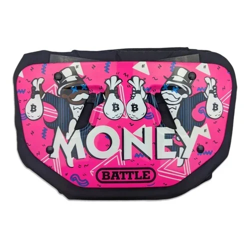 Battle “Money Man” Chrome Football Back Plate