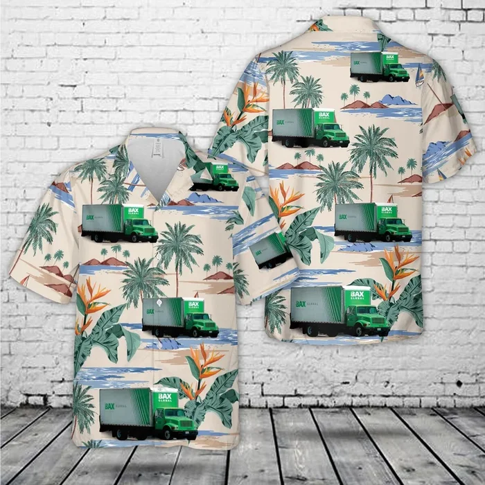 BAX Global International truck Hawaiian Shirt – Fanshubus.com