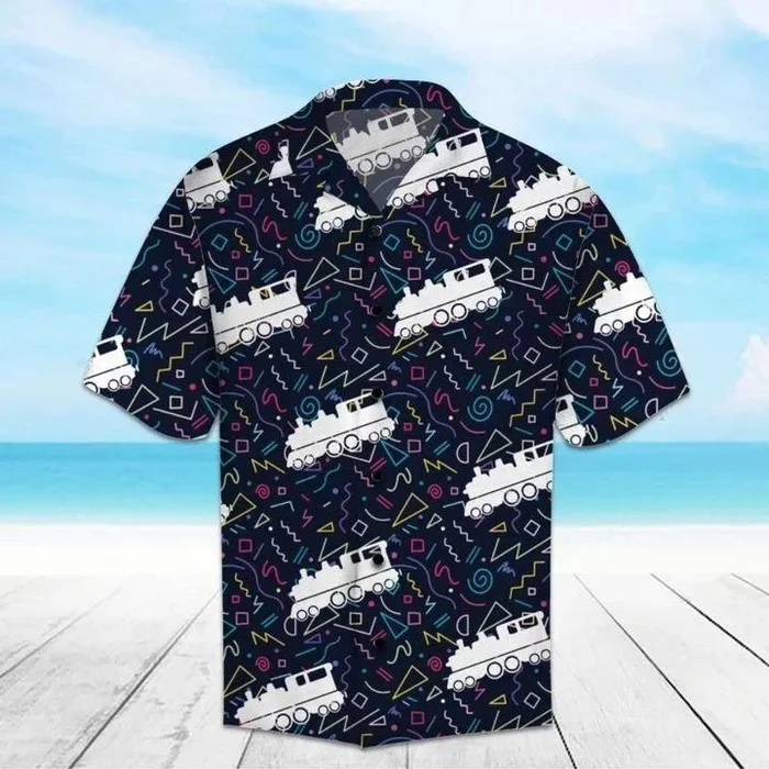 Beach Shirt Discover Cool Train Hawaiian Shirt . – Fanshubus.com