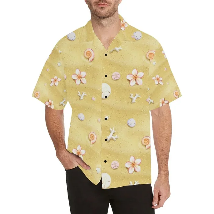 Beach Theme Print Hawaiian Shirt – Fanshubus.com