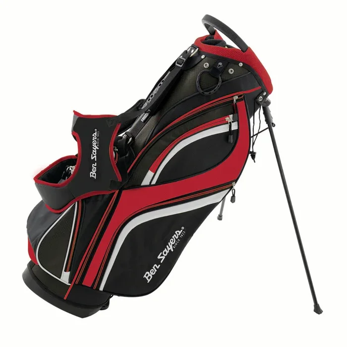 Ben Sayers Deluxe Stand Bag – Black/Red