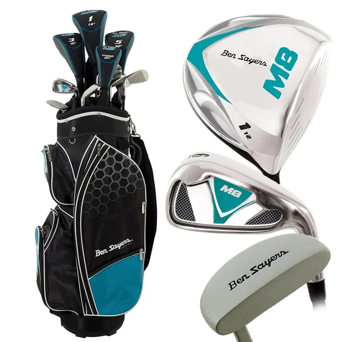 Ben Sayers M8 13-Piece Cart Bag Package Set – Turquoise – Junior/Ladies