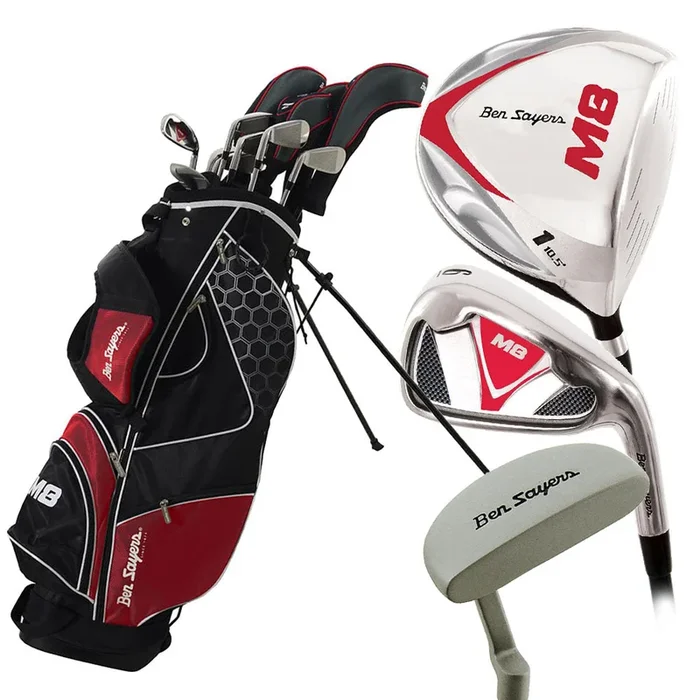 Ben Sayers M8 13-Piece Stand Bag Package Set – Red – Steel
