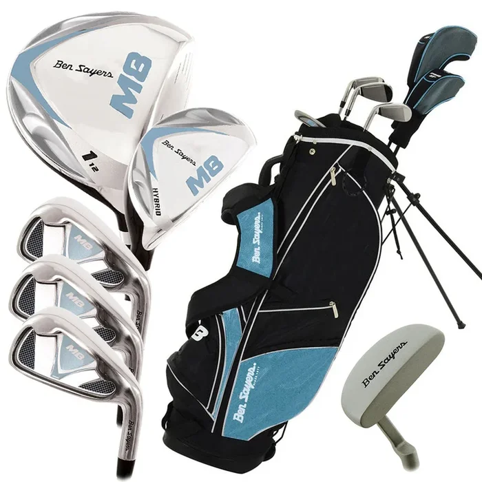 Ben Sayers M8 7-Piece Stand Bag Package Set – Sky Blue – Junior/Ladies