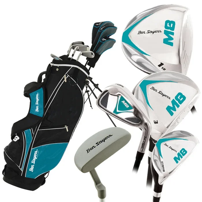 Ben Sayers M8 Ladies/Youths 8-Club Stand Bag Package Set – Turquoise
