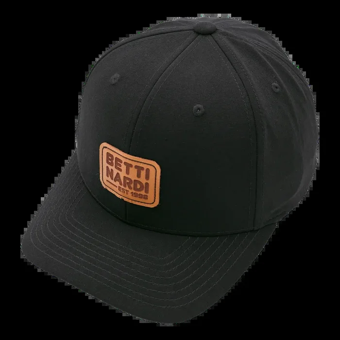 Bettinardi Leather Patch Black Snapback Performance Hat