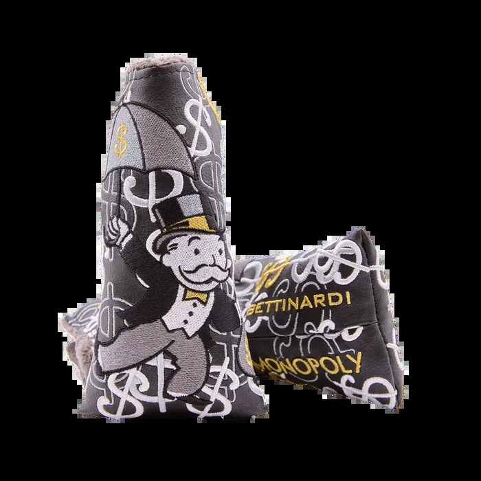 Bettinardi x Monopoly Raining Money Mr. Monopoly Blackout Blade Putter Headcover
