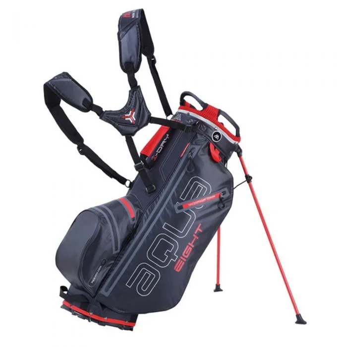 Big Max Aqua 8 Waterproof Stand Bag – Black/Red