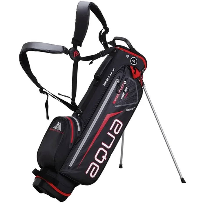 Big Max Aqua Seven Stand Bag – Black/Red