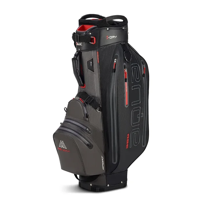 Big Max Aqua Sport 360 Waterproof Cart Bag – Charcoal/Black/Red