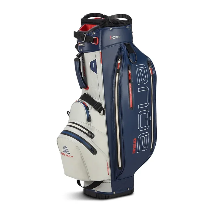 Big Max Aqua Sport 360 Waterproof Cart Bag – Off White/Navy/Red