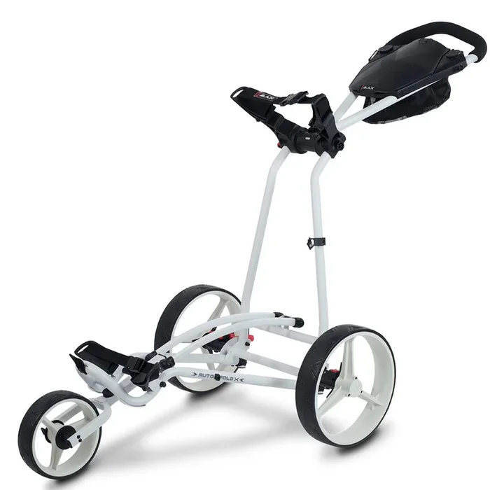 Big Max Autofold X 3-Wheel Push Trolley – White
