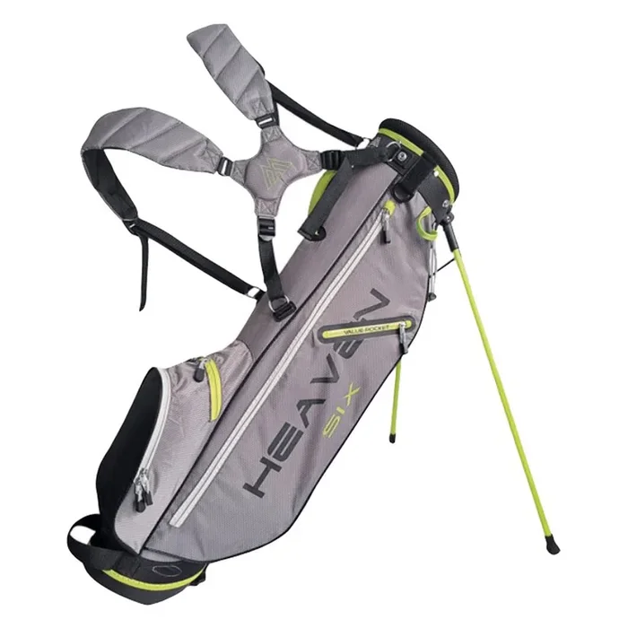 BIG MAX Heaven SIX stand bag – Charcoal/Black/Lime