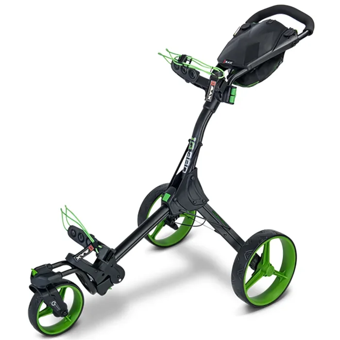Big Max IQ 360 3-Wheel Push Trolley – Black/Lime