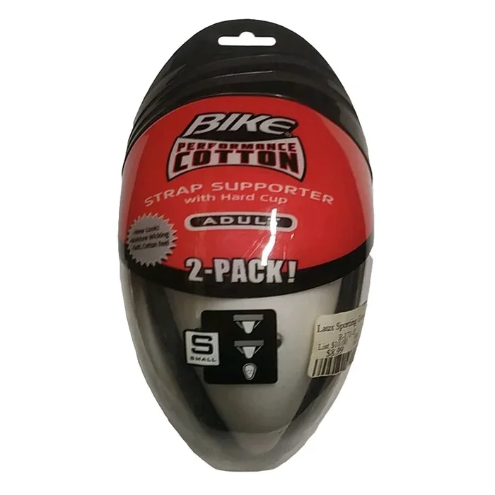 Bike R-171-S Adult Hard Cup Supporter-Unit – Small – White – 2 Pack