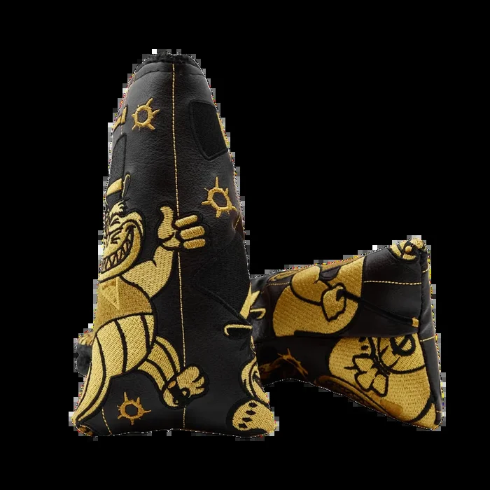 Black and Gold Multi Gangster Cat Blade Putter Headcover