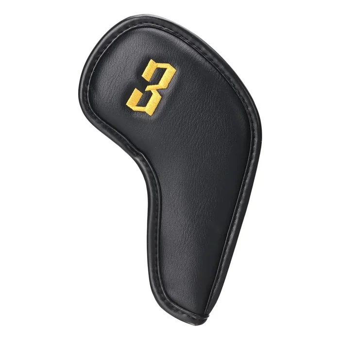Black Embroidery Iron Headcover Set 11pcs