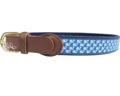 Blue Whale Youth Ribbon Belt