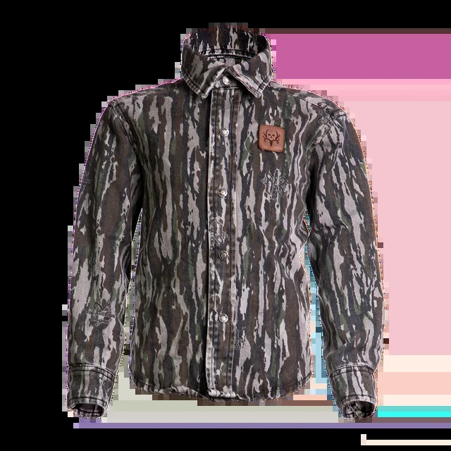 Bone Collector Raskulls Long Sleeve Twill Button-Up