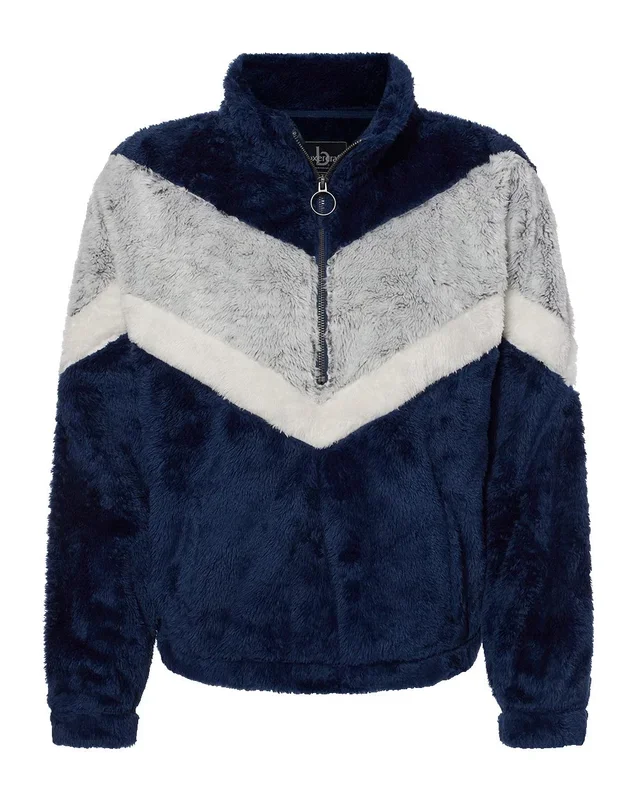 Boxercraft Women’s Chevron Fuzzy Fleece Pullover