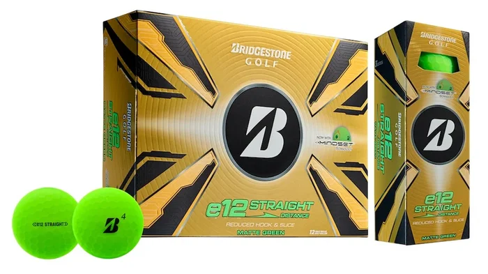 Bridgestone e12 Straight Golf Balls Dozen – Matte Green