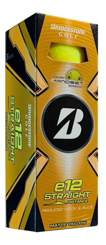 Bridgestone e12 Straight Golf Balls Sleeve – Matte Yellow