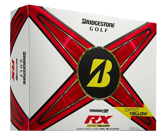 Bridgestone Tour B RX Yellow ’24 Golf Balls – Dozen