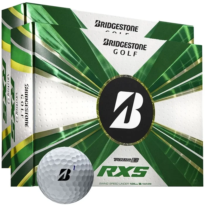 Bridgestone Tour B RXS Golf Balls – White – Double Dozen