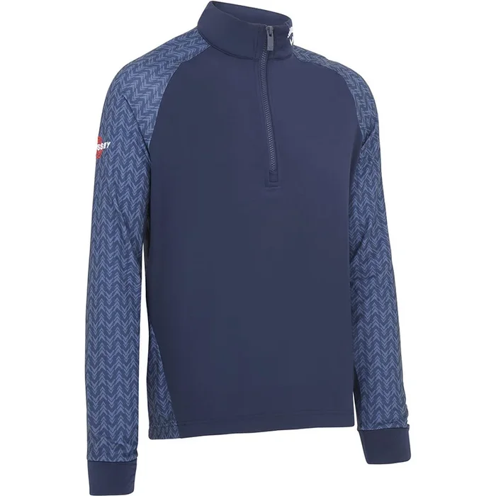 Callaway 1/4 Zip Odyssey Blocked Pullover – Peacoat