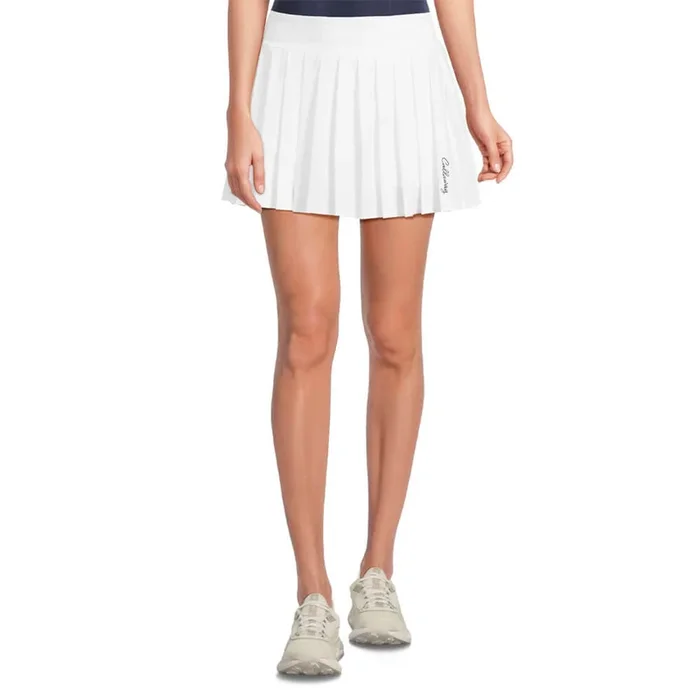Callaway 16″ High Waist Solid Golf Skort Brilliant White – SP25 Women