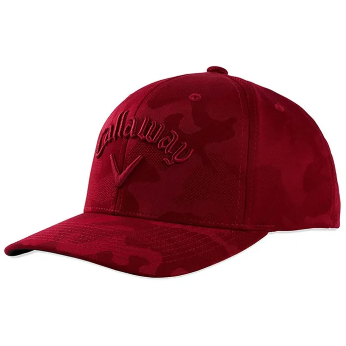 Callaway Adjustable Camo Snapback Cap – Red