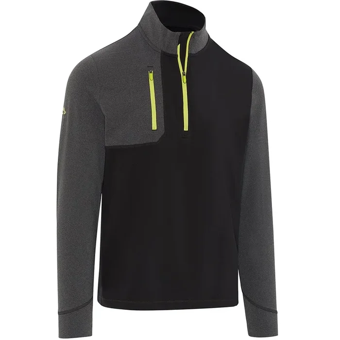 Callaway Aquapel Mixed Media 1/4 Zip Pullover – Caviar