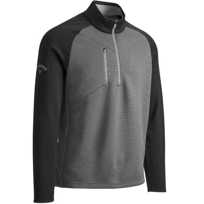 Callaway Blocked Ottoman Fleece 1/4 Zip Pullover – Quiet Shade