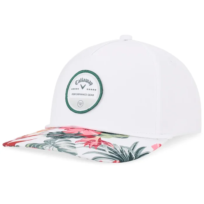Callaway Bogey Free Snapback Cap – White/Tropical