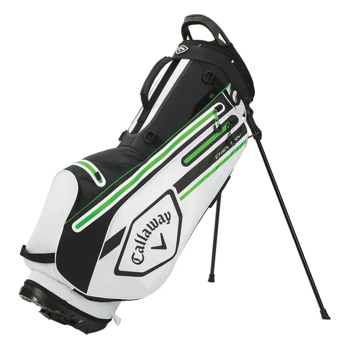 Callaway Chev Dry Waterproof Stand Bag – White/Black/Green