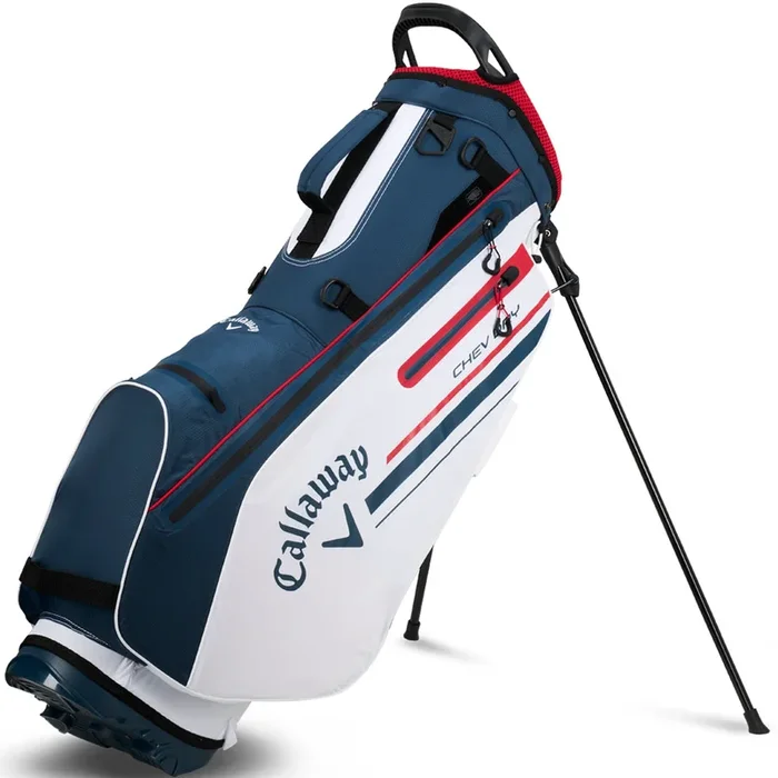 Callaway Chev Dry Waterproof Stand Bag – White/Navy/Red