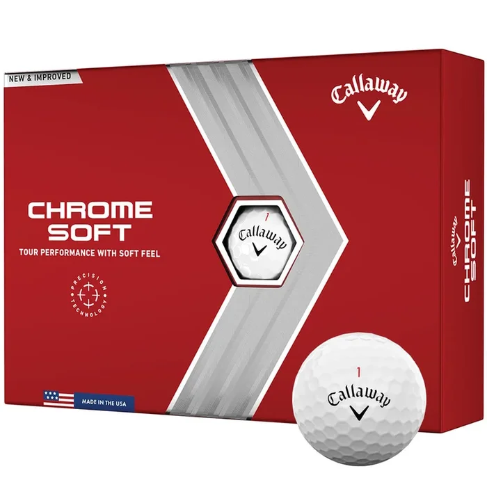 Callaway Chrome Soft Golf Balls – White – 12 Pack