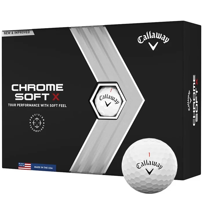 Callaway Chrome Soft X Golf Balls – White – 12 Pack