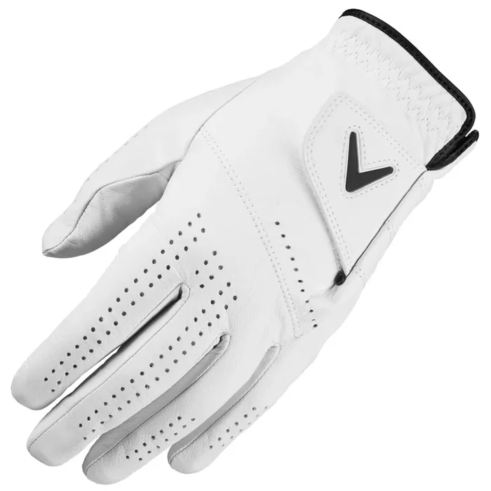 Callaway Dawn Patrol Leather Golf Glove – White