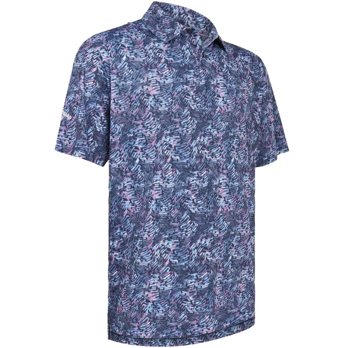 Callaway Geo Print Polo Shirt – Peacoat