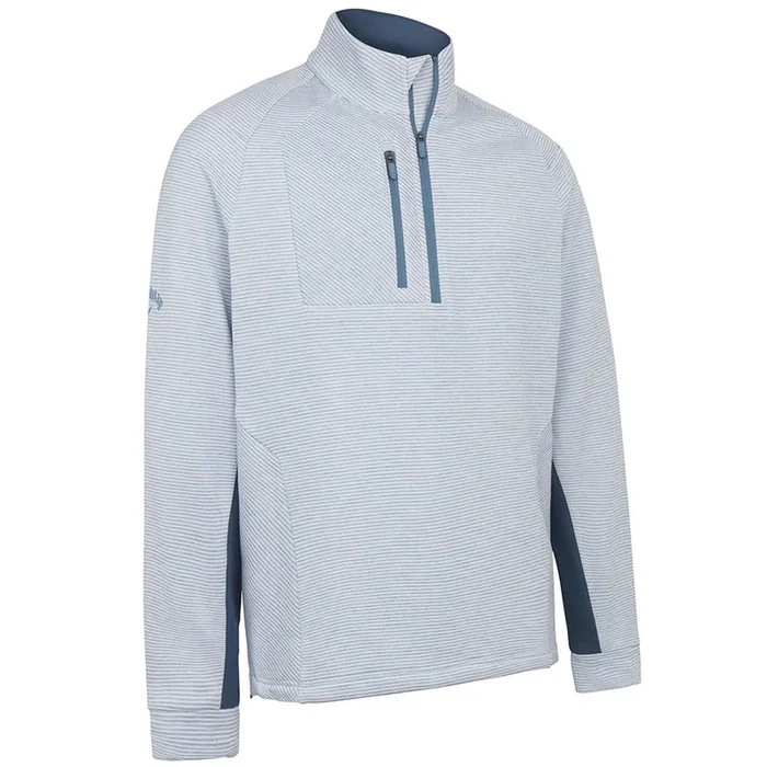 Callaway Heather Eco Stripe Fleece – Light Mountain Spring Heather