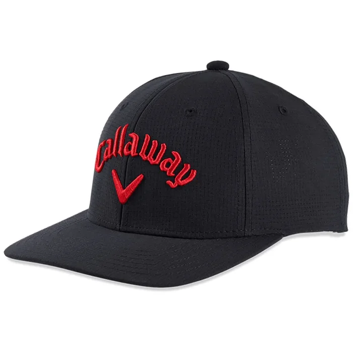 Callaway Junior Tour Cap – Black/Fire Red