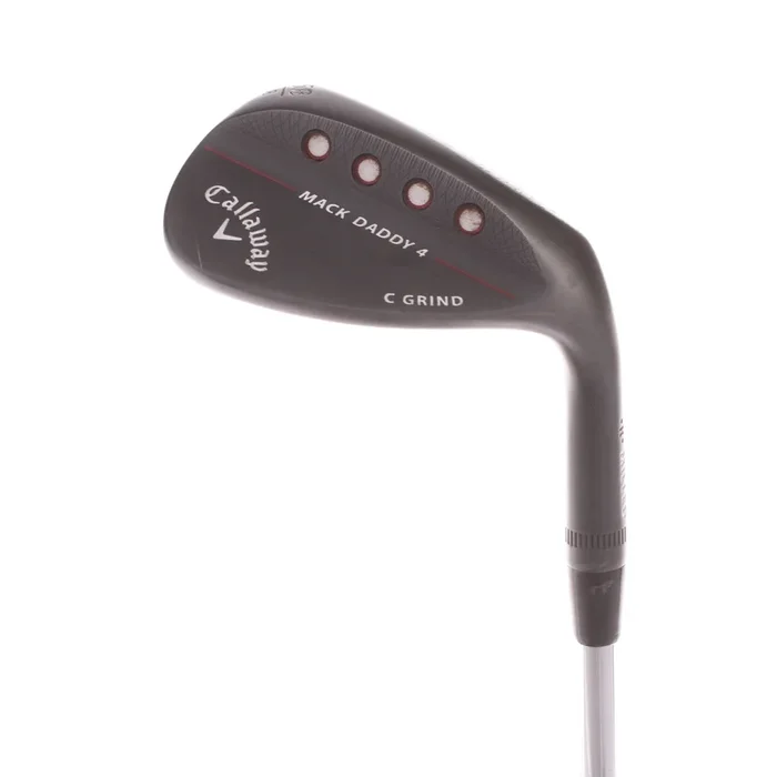 Callaway Mack Daddy 4 Matte Black C-Grind Steel Mens Right Hand Lob Wedge 58 Degree 8 Bounce Stiff – Dynamic Gold Tour Issue