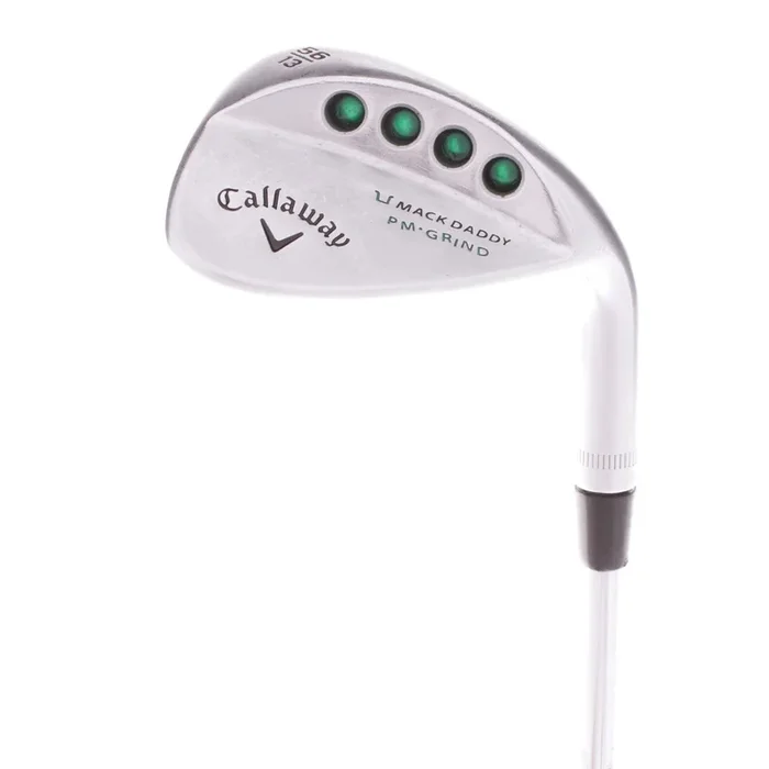 Callaway Mackdaddy PM Grind Chrome Steel Men’s Right Hand Sand Wedge 56 Degree 13 Bounce Wedge – KBS Tour V